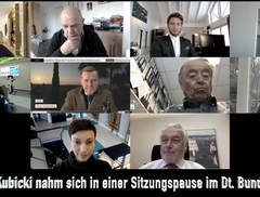 Zoom Konferenz mit Wolfgang Kubicki 